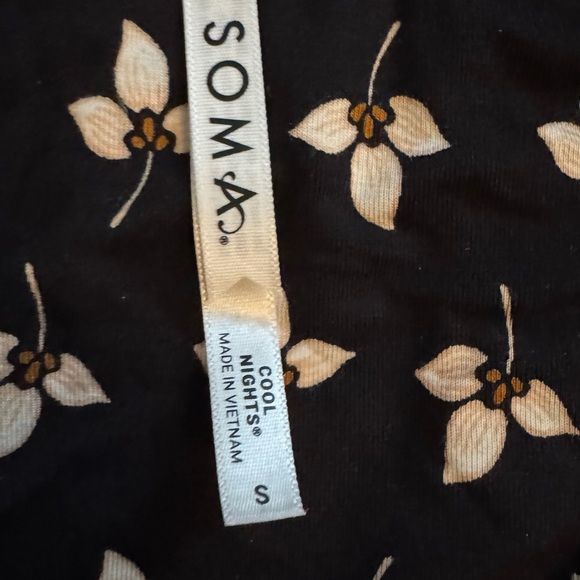 Soma Cool Nights Floral Peaceful Petals Print Size Small loungewear elevated - Picture 5 of 7
